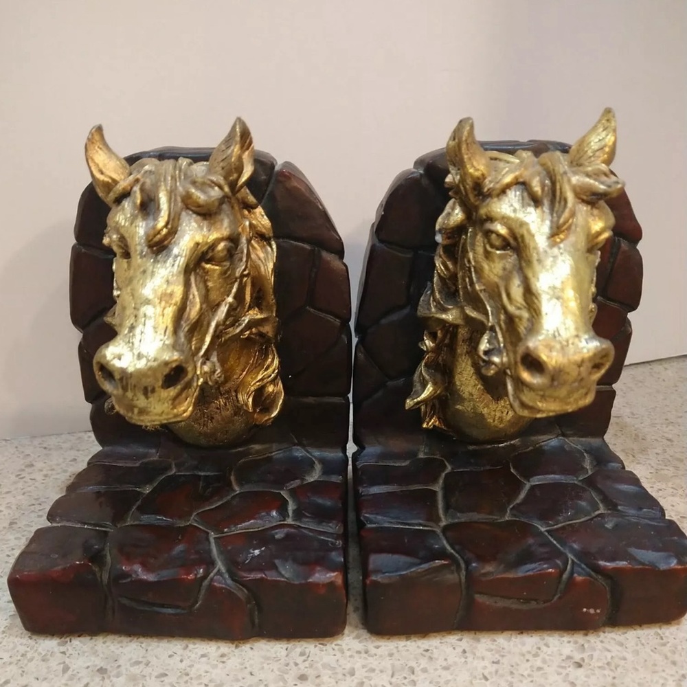 Vintage Pair of Horse Bookends
